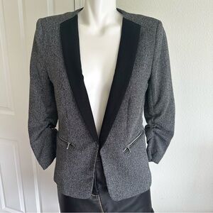 H&M Monochrome Tweed Blazer